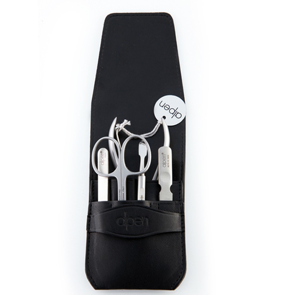 Set Manicure forbice pelle e tronchese unghie inox - Alpen