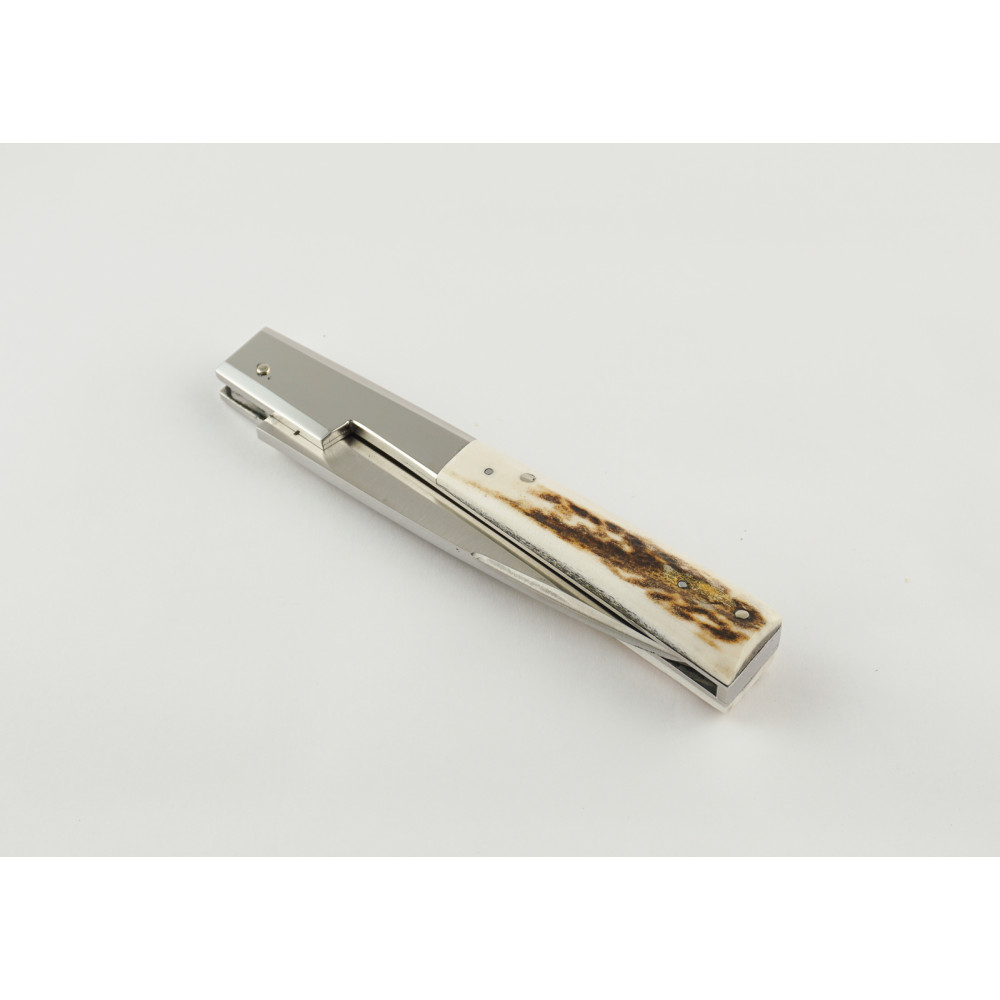 Coltello Storico Genovese - Coltelli dell'Artigiano - Scarperia - Manico in Corno di Cervo - Made in Italy