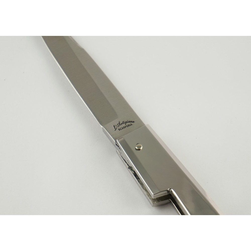 Coltello Storico Genovese - Coltelli dell'Artigiano - Scarperia - Manico in Corno di Cervo - Made in Italy