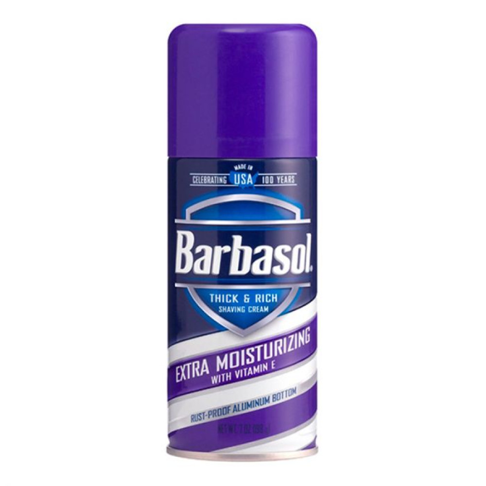 Barbasol - Shaving Cream - Violet - 7 Oz - Extra Moisturizing - w/ Vit E