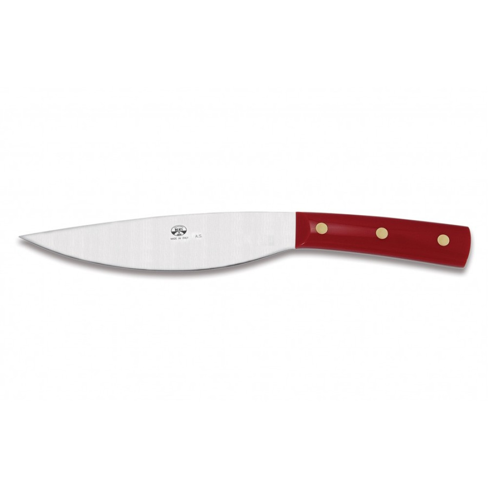 Berti - Coltello Universale manico resina rossa con ceppo "Pontormo" Berti - Coltello Universale manico resina rossa con ceppo "Pontormo"