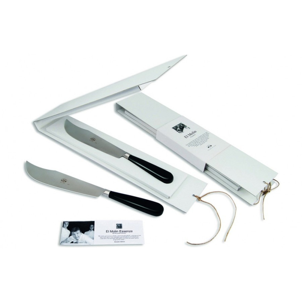 Berti - Coltello speck manico resina nera "Grand Gourmet"