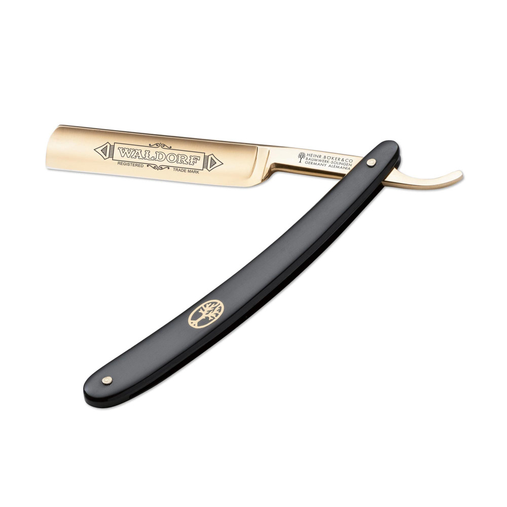Rasoio a mano libera 5/8 mod. "Waldorf 24 Karat Gold" Rasoio a mano libera 5/8 mod. "Waldorf 24 Karat Gold"
