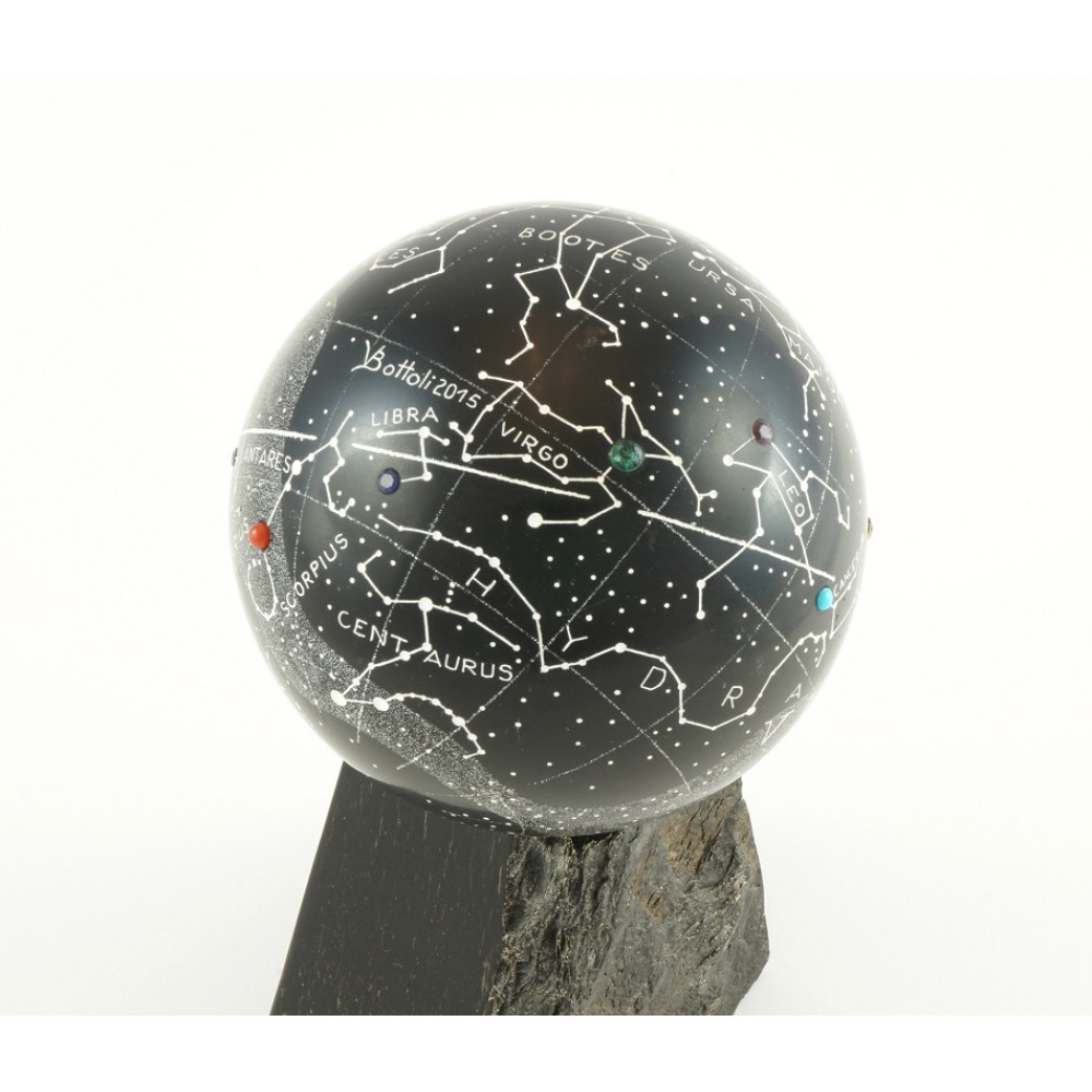 Sfera in giaietto "Costellazioni" diam. 8 cm