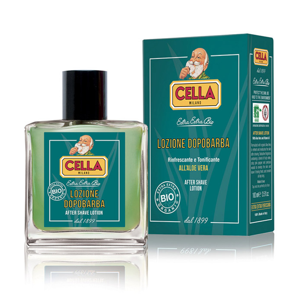 Cella Lozione Dopobarba all'aloe vera 100 ml Cella Lozione Dopobarba all'aloe vera 100 ml