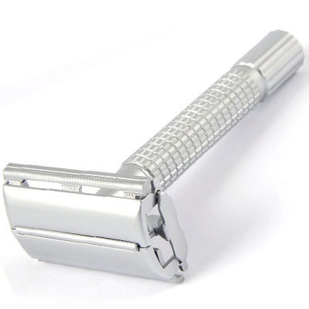 Timor rasoio di sicurezza cromato opaco manico corto 8 cm Timor rasoio di sicurezza cromato opaco manico corto 8 cm