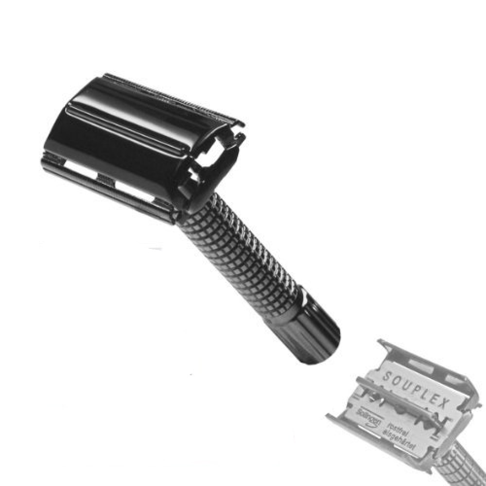 Timor rasoio di sicurezza cromato c/fucile manico corto 8 cm Timor rasoio di sicurezza cromato c/fucile manico corto 8 cm