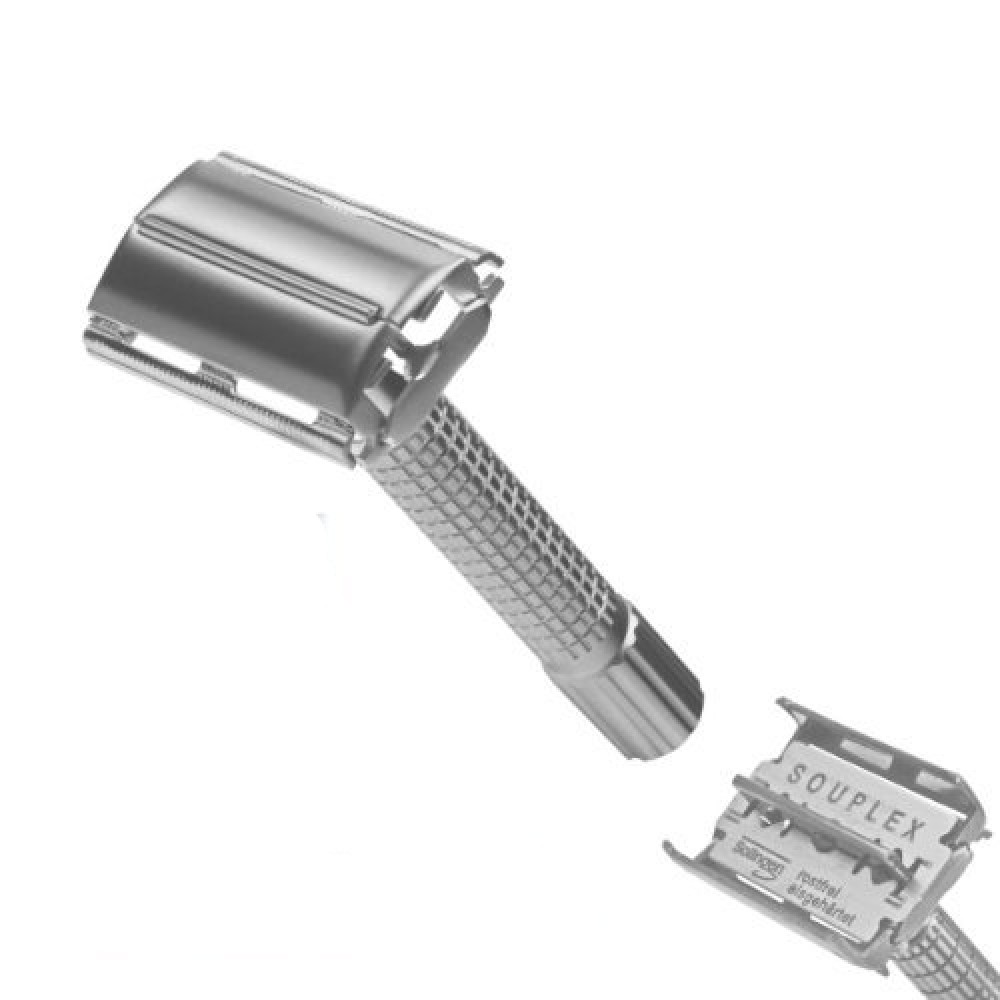 Timor rasoio di sicurezza cromato lucido manico corto 8 cm Timor rasoio di sicurezza cromato lucido manico corto 8 cm
