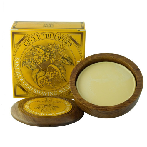 Sandalwood Shaving Soap Wooden Bowl 80 g - Geo F. Trumper