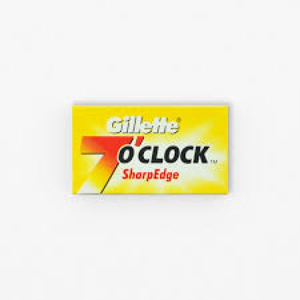 Lamette Gillette 7 O'clock SharpeEdge per rasoio di sicurezza conf. 5 pz.