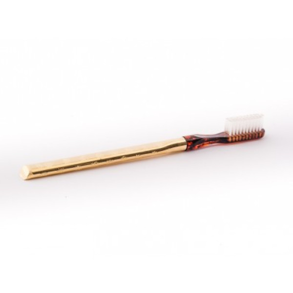 Spazzolino da denti manico oro - MARIELLA MARTINATO