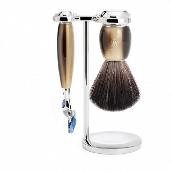 Set 3 pz. Fusion in resina finto corno mod. "VIVO"