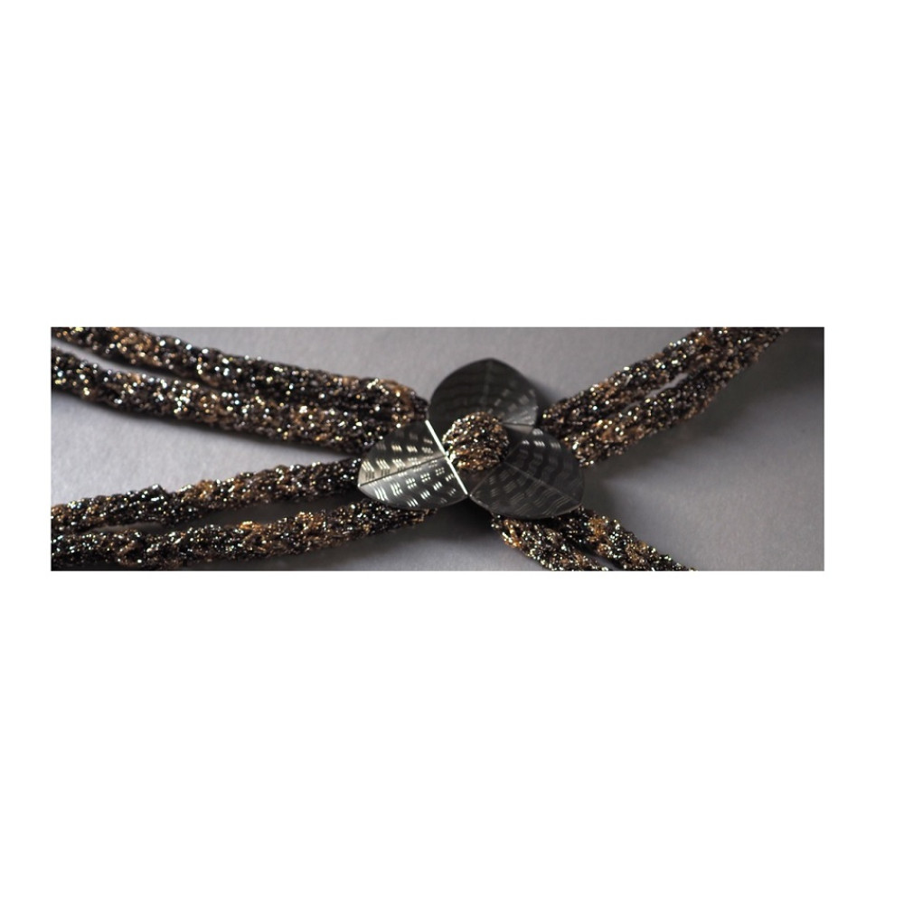 Collana a cravatta "Trivio Tie" grande in alpacca